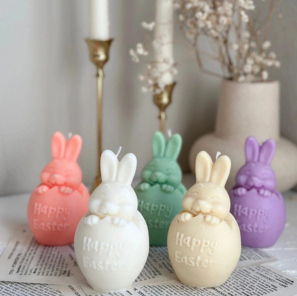 Easter Bunny Candles - Table Decor