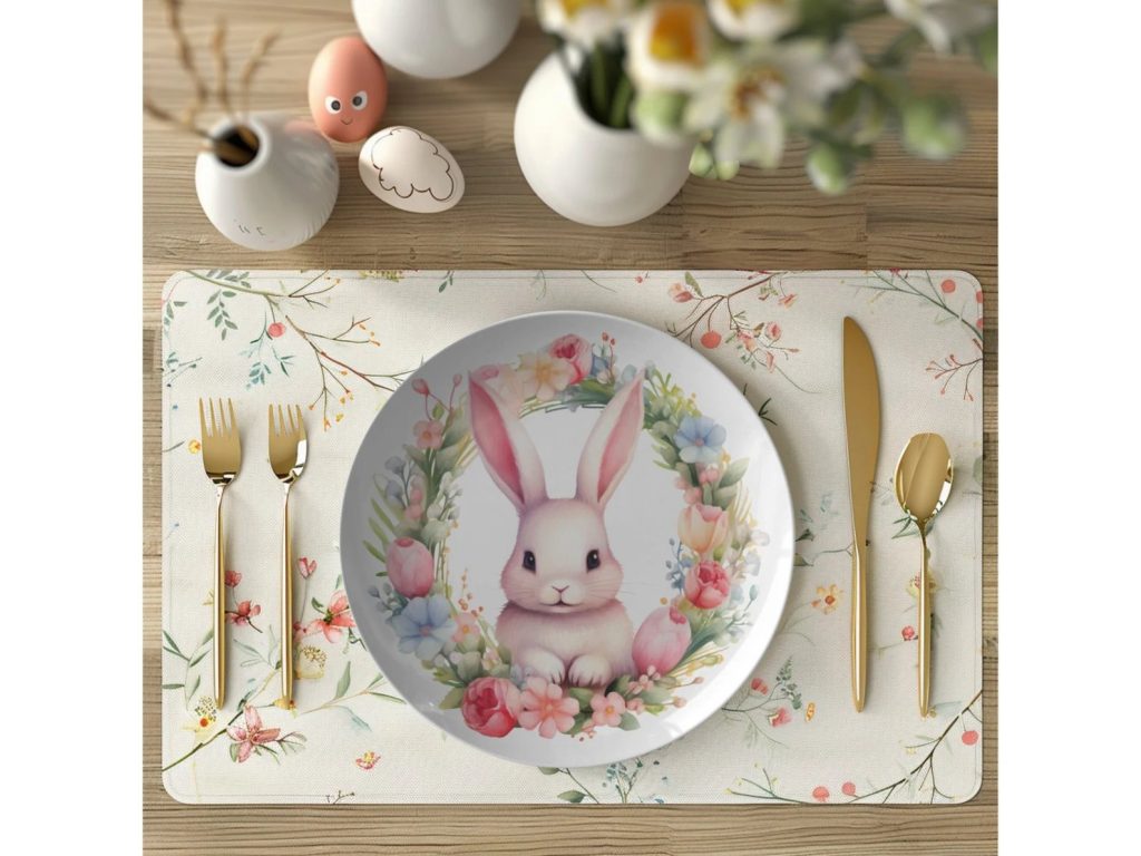 Easter Bunny Dinner Plate Table Decor