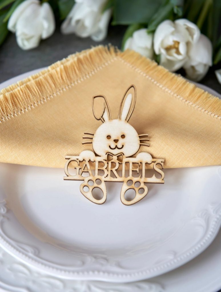 Easter Bunny Custom Name Place Cards