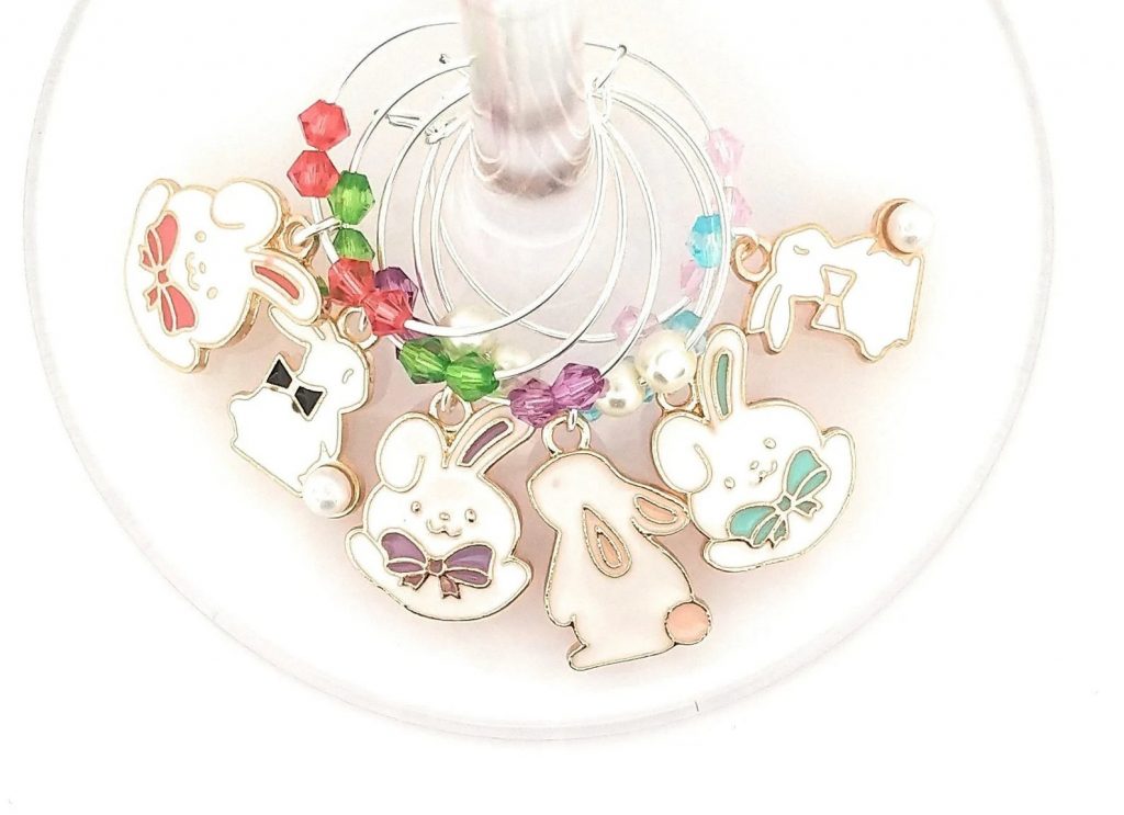 Easter Wine Charms