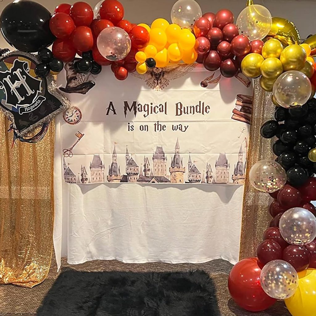 Harry Potter Inspired Baby Shower Balloon Arch Kit