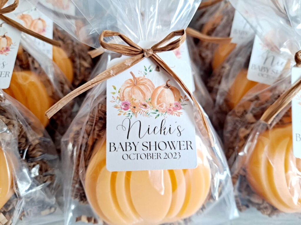 Pumpkin Baby Shower Soap Favors