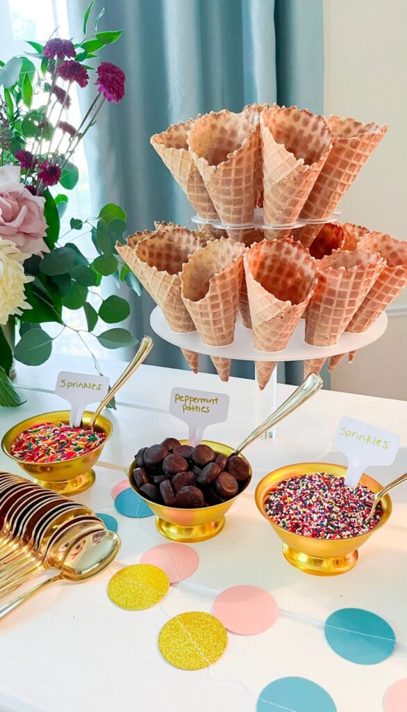 Ice Cream Bar DIY Party Set