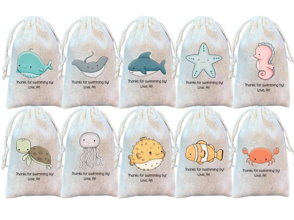 Under the Sea Themed Favor Bags