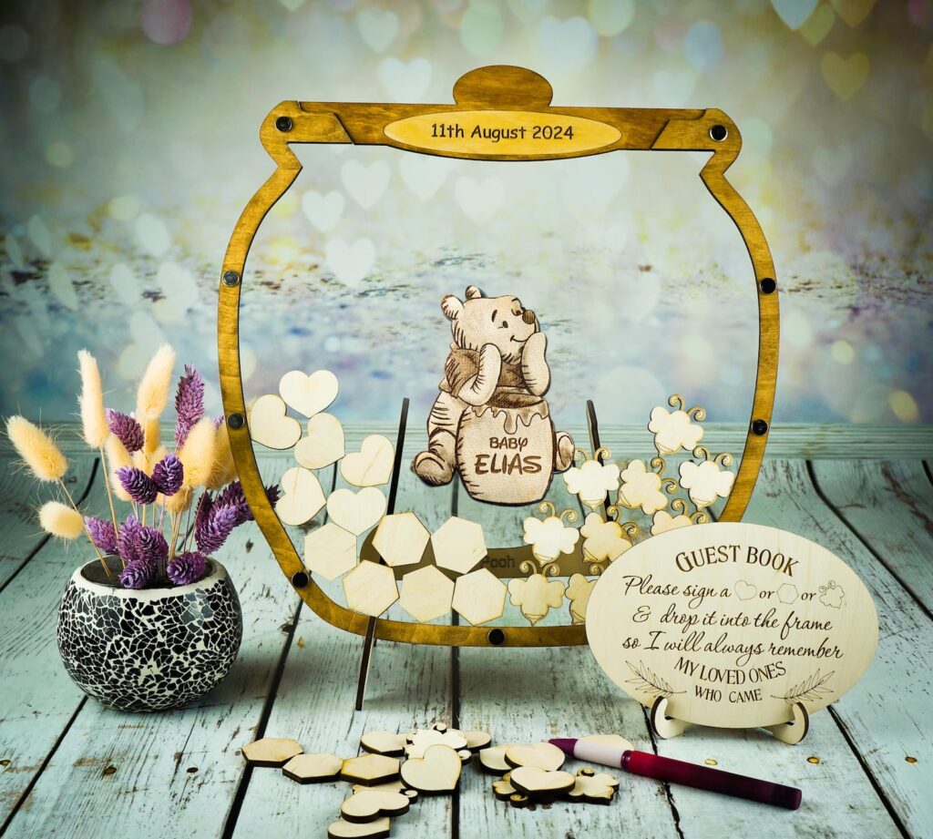 Winnie The Pooh Baby Shower Guest Book Alternative
