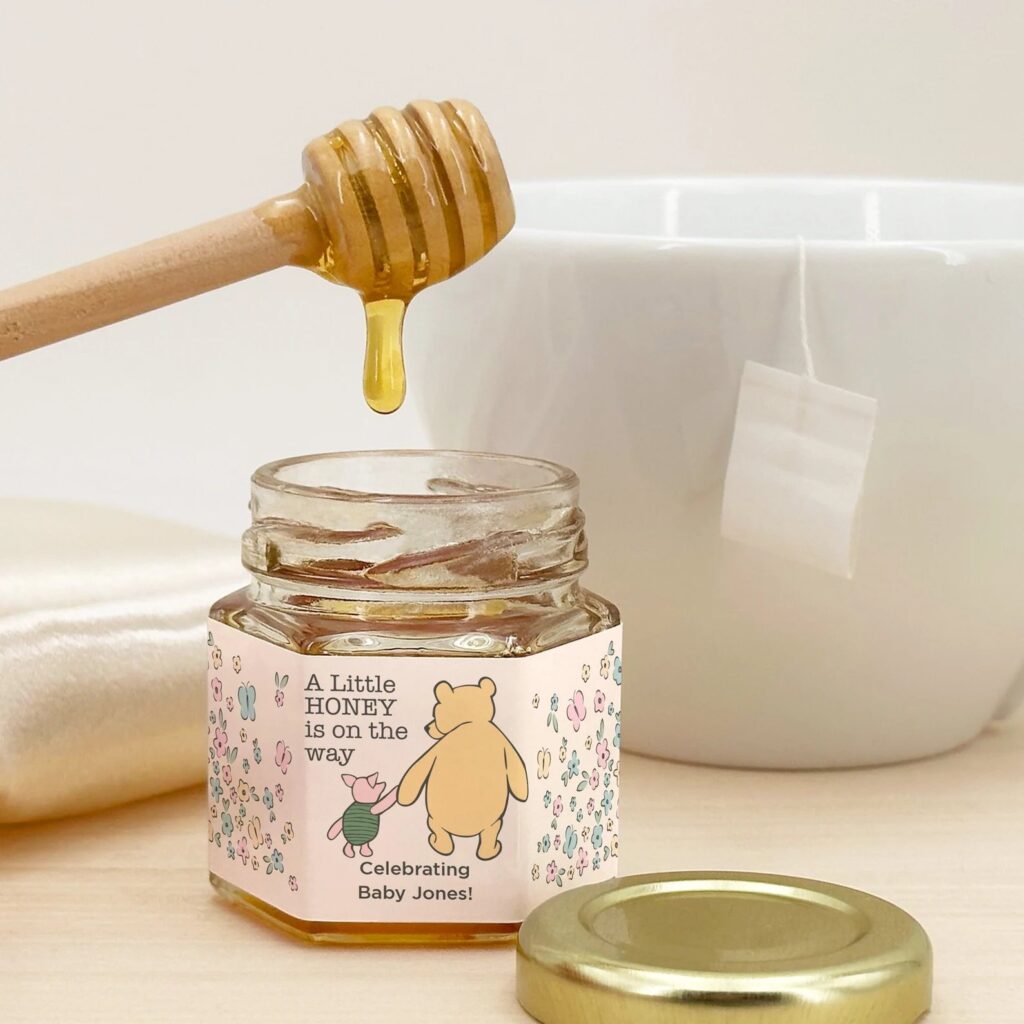 Winnie The Pooh Baby Shower Honey Favor Jar
