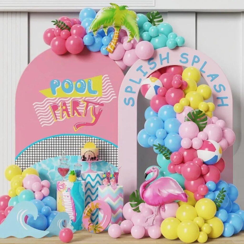 Summer Pool Party Balloon Arch Kit