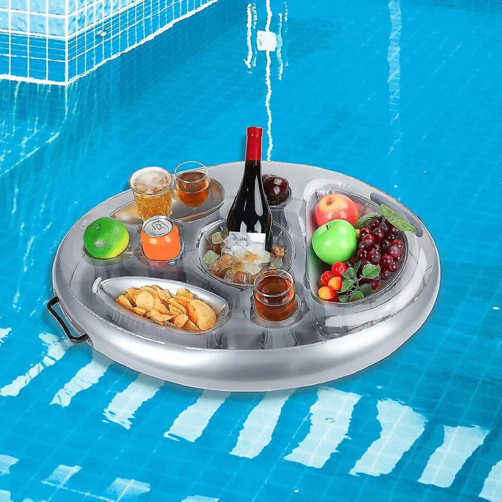 Summer Pool Party Inflatable Floating Tray