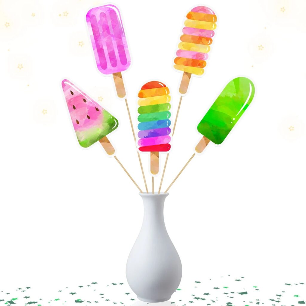 Summer Pool Party Popsicle Centerpiece
