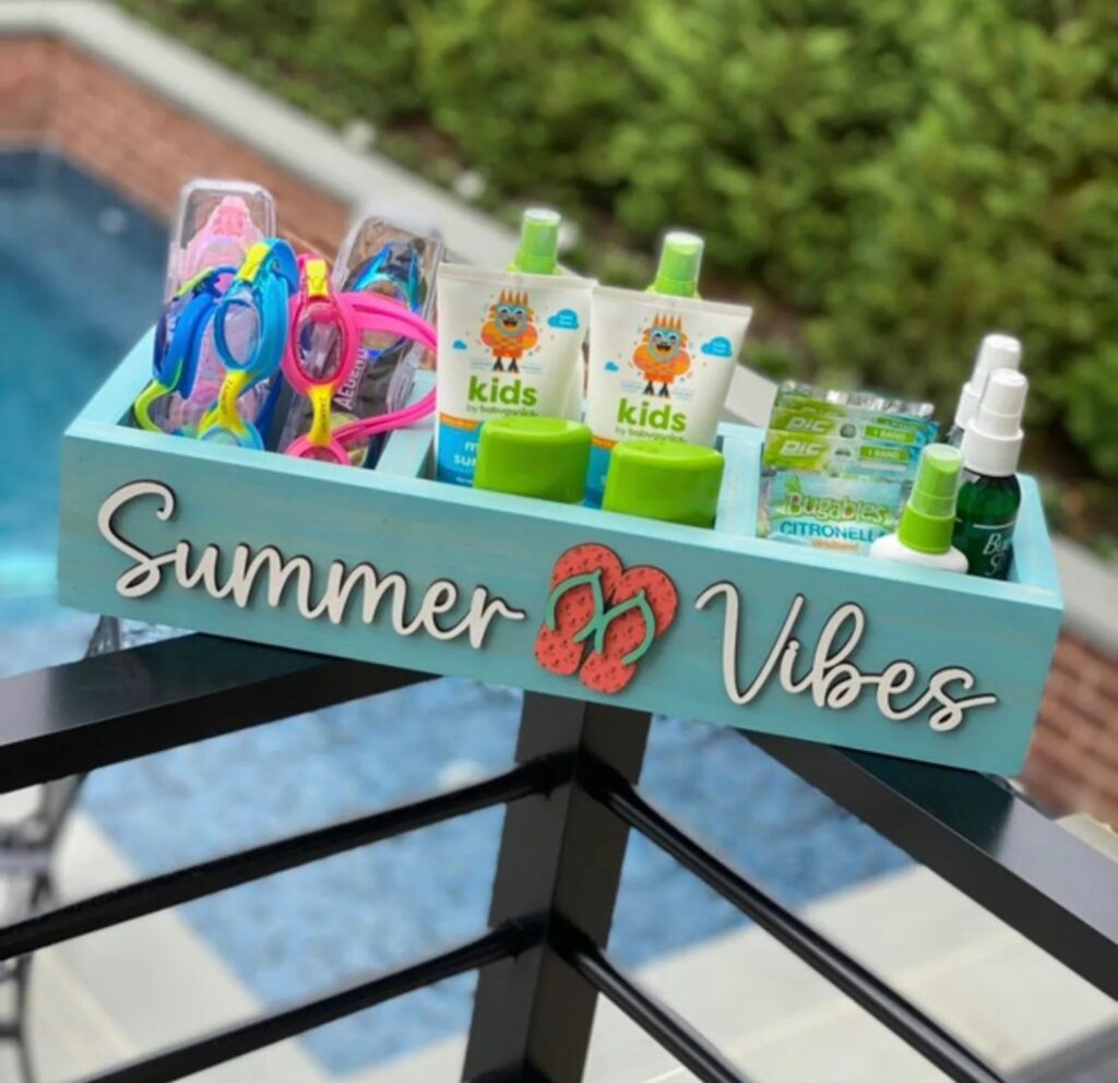 Summer Pool Storage Box