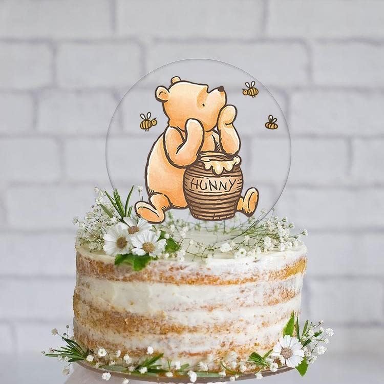 Winnie Baby Shower Acrylic Cake Topper