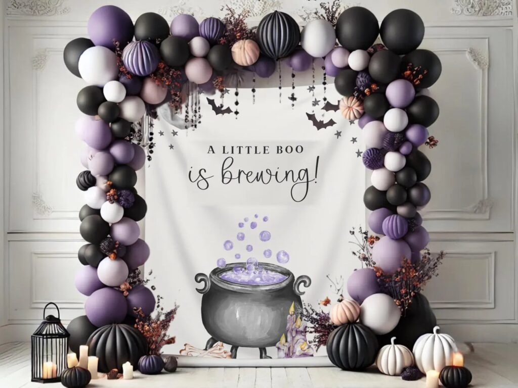 A :Little Boo is Brewing Baby Shower Banner