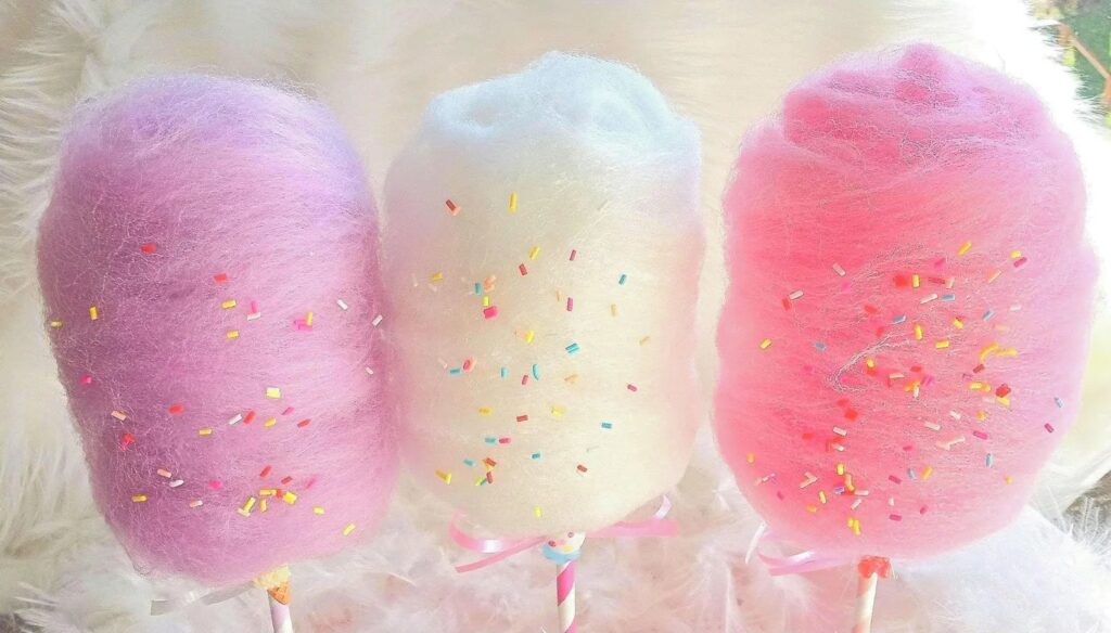 Fake Cotton Candy with Sprinkles