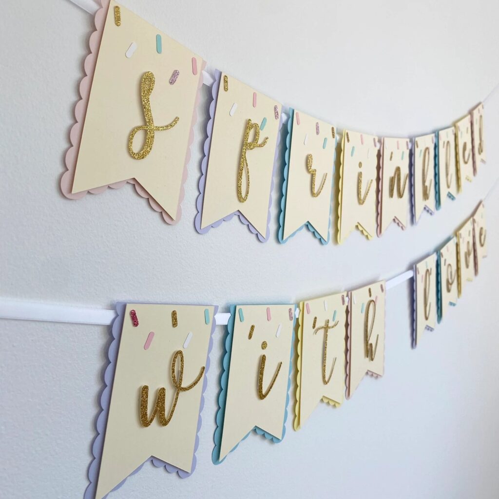 Sprinkle With Love Baby Shower Banner