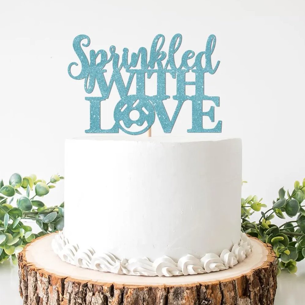 Sprinkle With Love Cake Topper