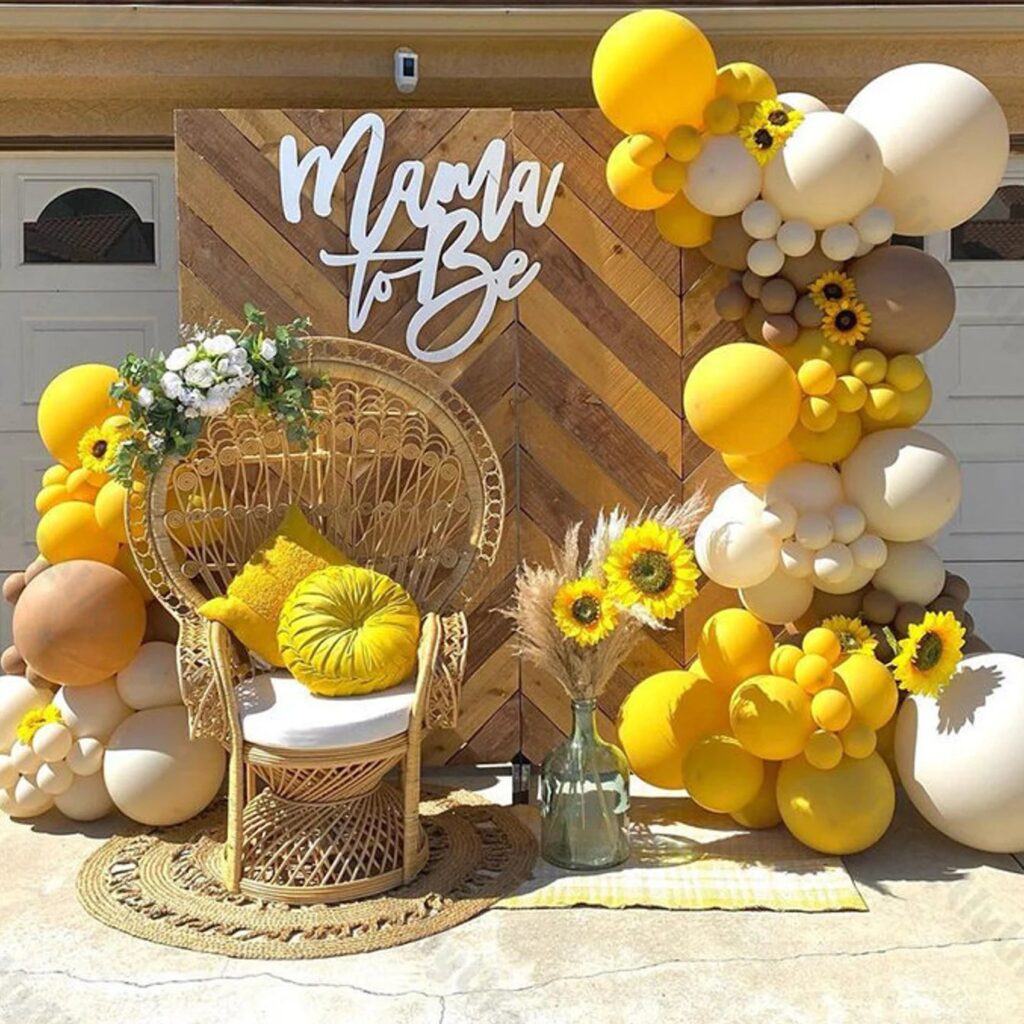 Sunflower Baby Shower Balloon Arch Kit