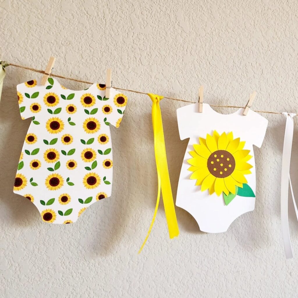 Sunflower Baby Shower Banner