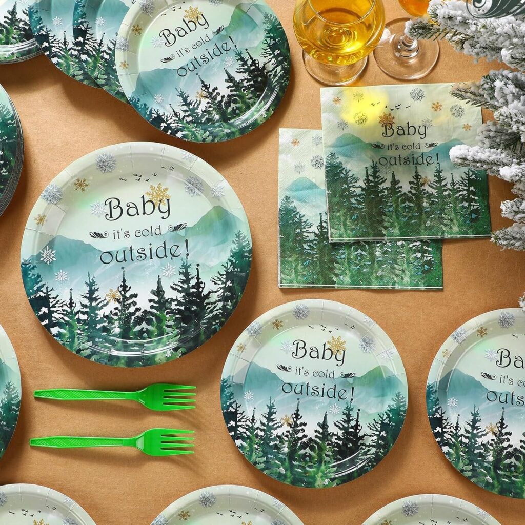 Baby It's Cold Outside Party Plates