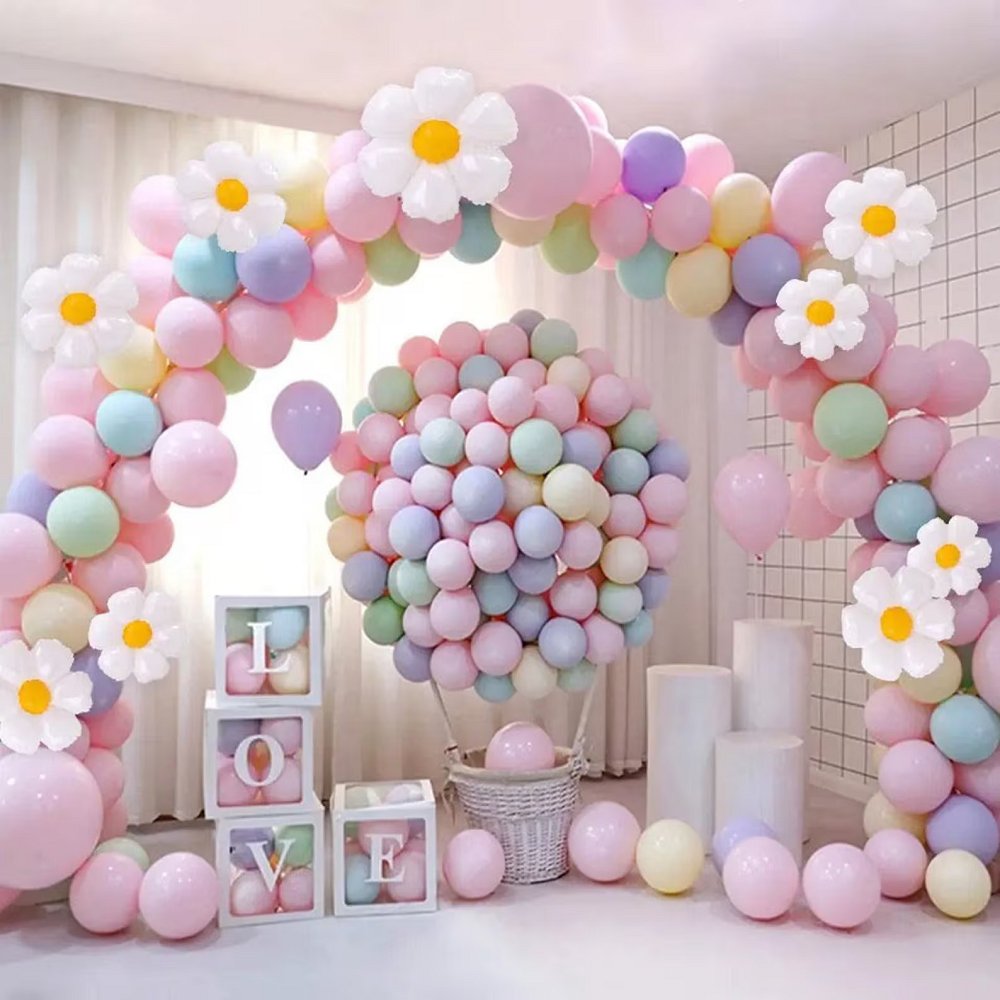 Pastel Baby Shower Decor Balloon Arch Kit