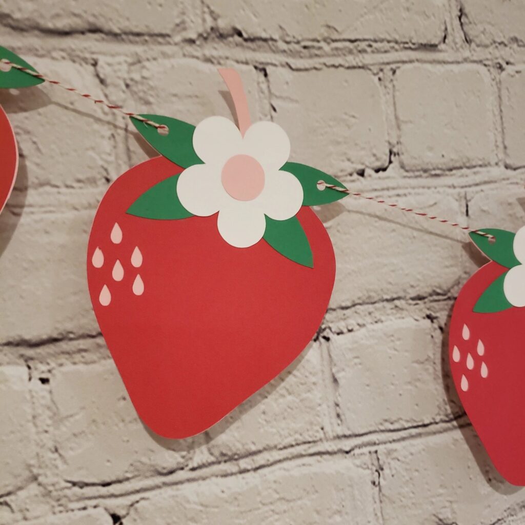 Strawberry-themed Banner