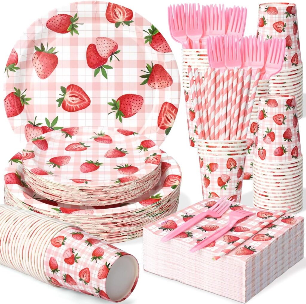 Strawberry Tableware Party Set