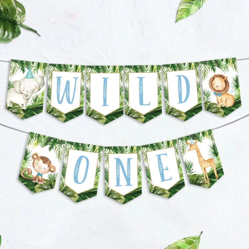 Wild One Birthday Banner Printable