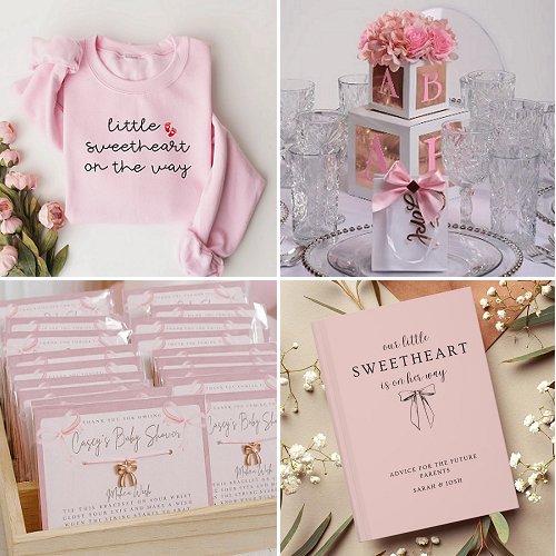 A Little Sweetheart Baby Shower a little sweetheart is on the way baby shower heart theme decor ideas