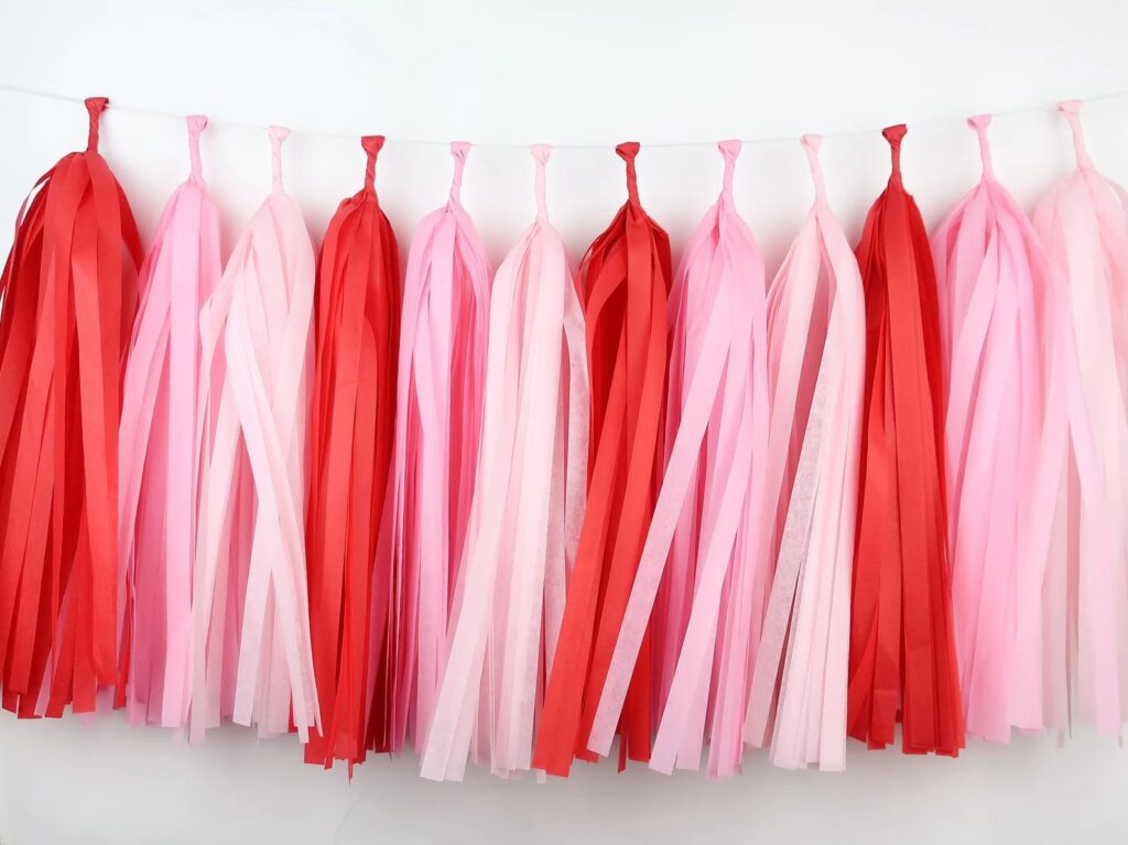 A Little Sweetheart Baby Shower a little sweetheart is on the way baby shower tassel garland