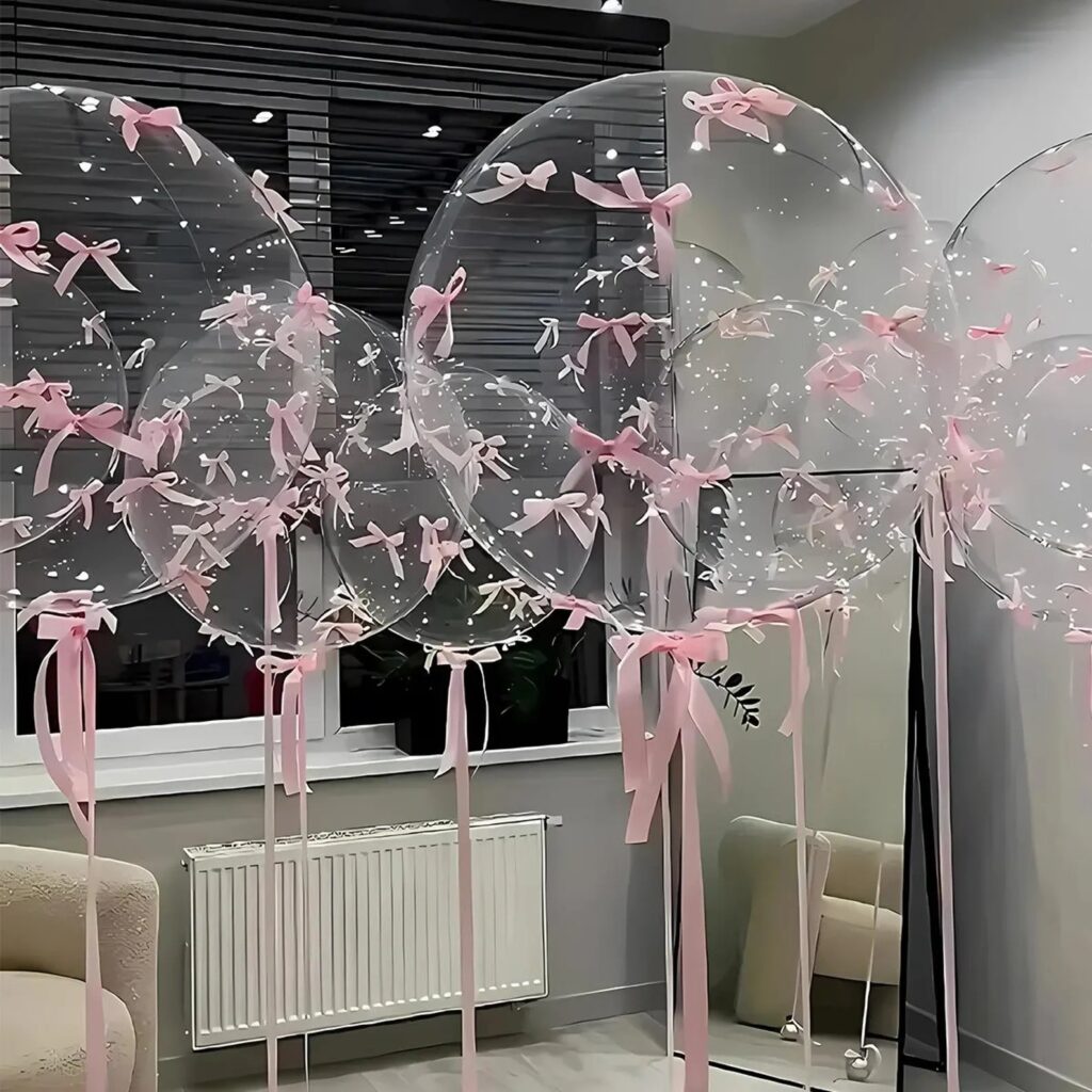 A Little Sweetheart Baby Shower a little sweetheart is on the way pink bow balloon baby shower decor