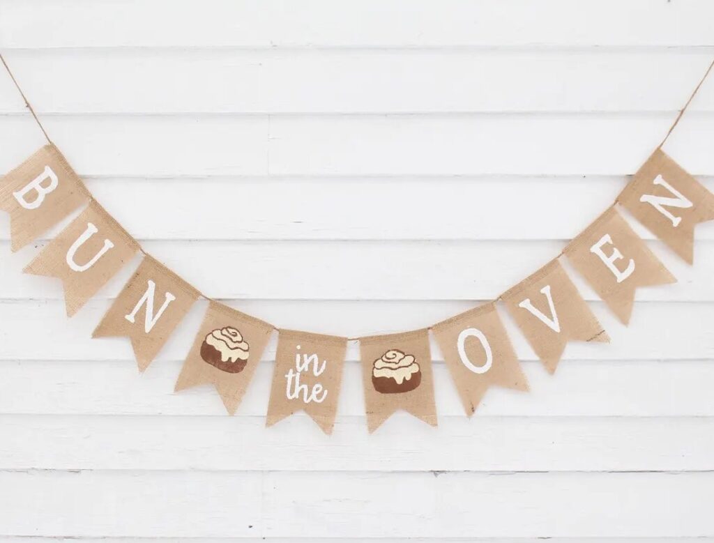 Bun In The Oven Baby Shower bun in the oven banner