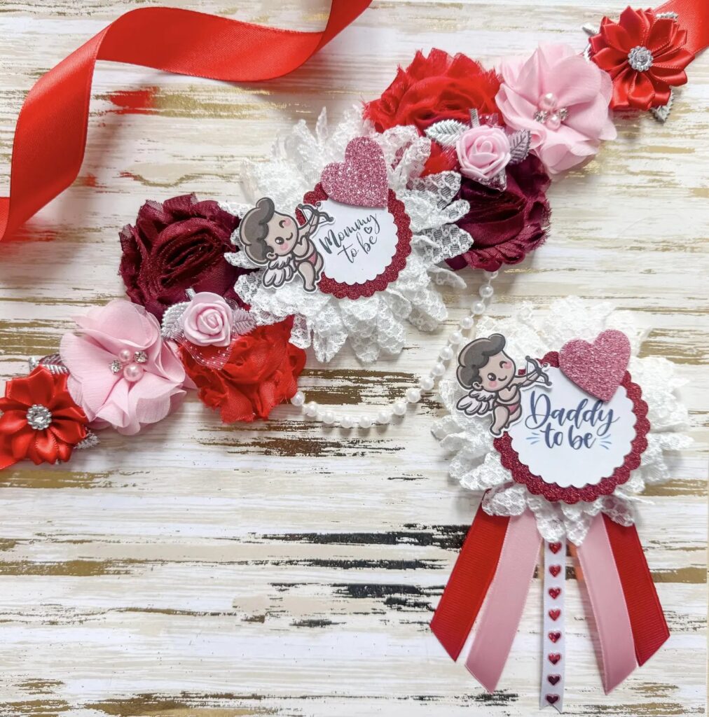 A Little Sweetheart Baby Shower cupid little sweetheart baby shower maternity sash