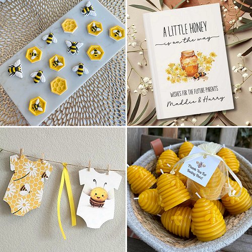 a little honey is on the way baby shower decor ideas
