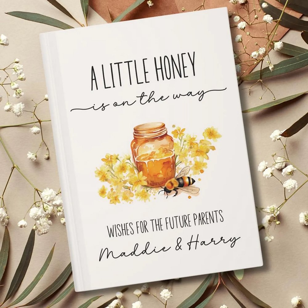 a little honey is on the way baby shower guest book