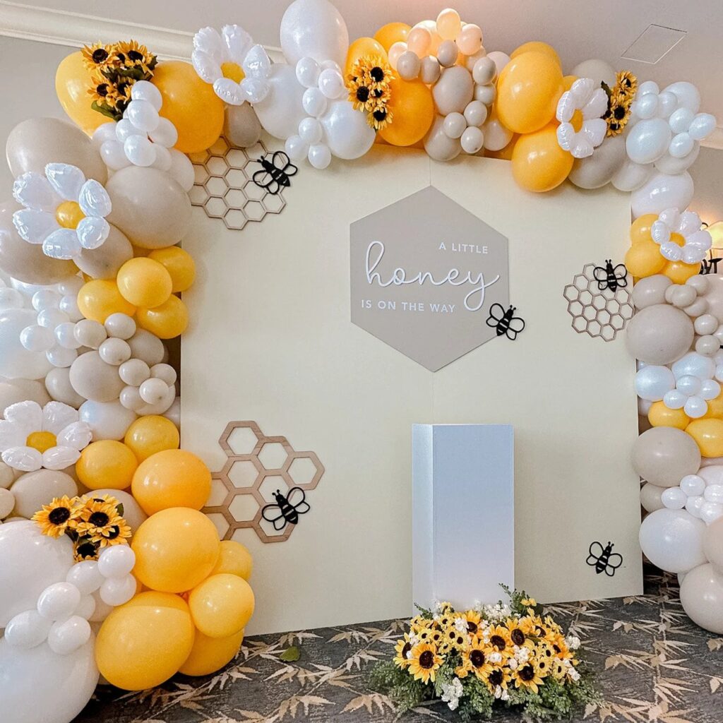 Bee theme balloon arch kit