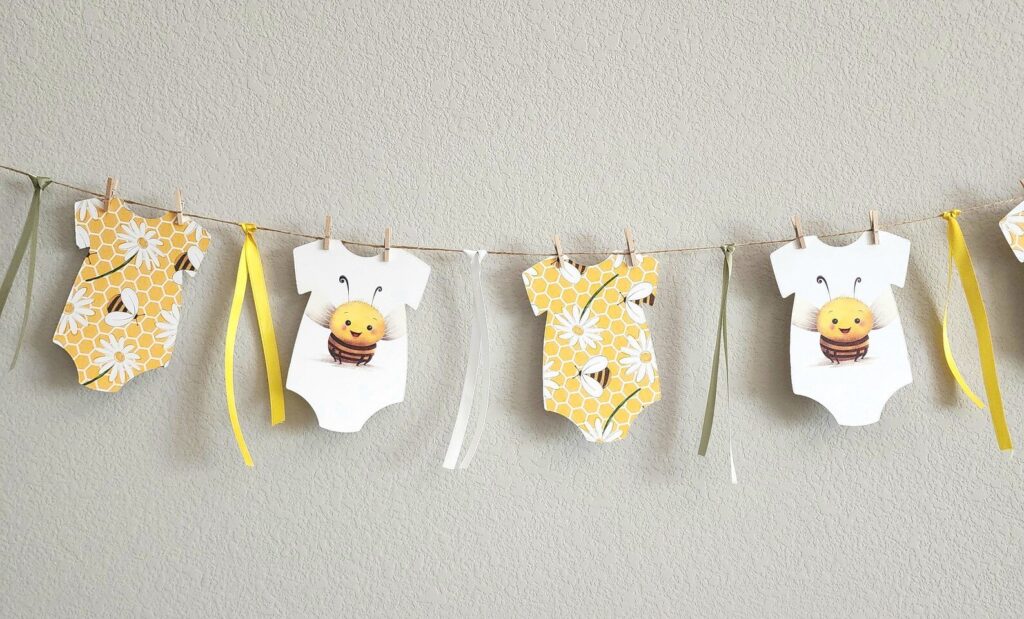 Onesie Baby Shower Banner