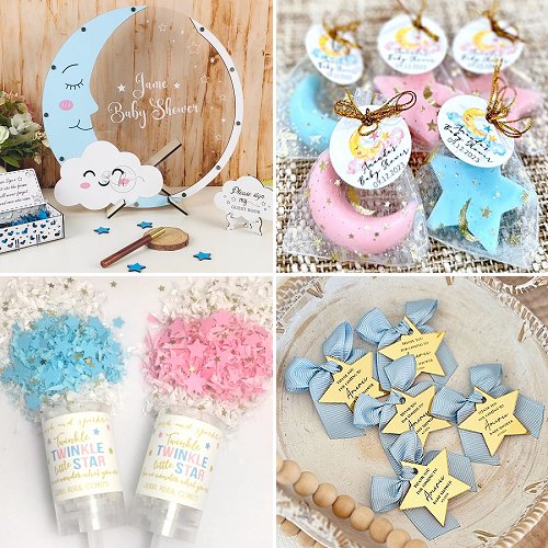 twinkle twinkle little star gender neutral baby shower theme decor ideas