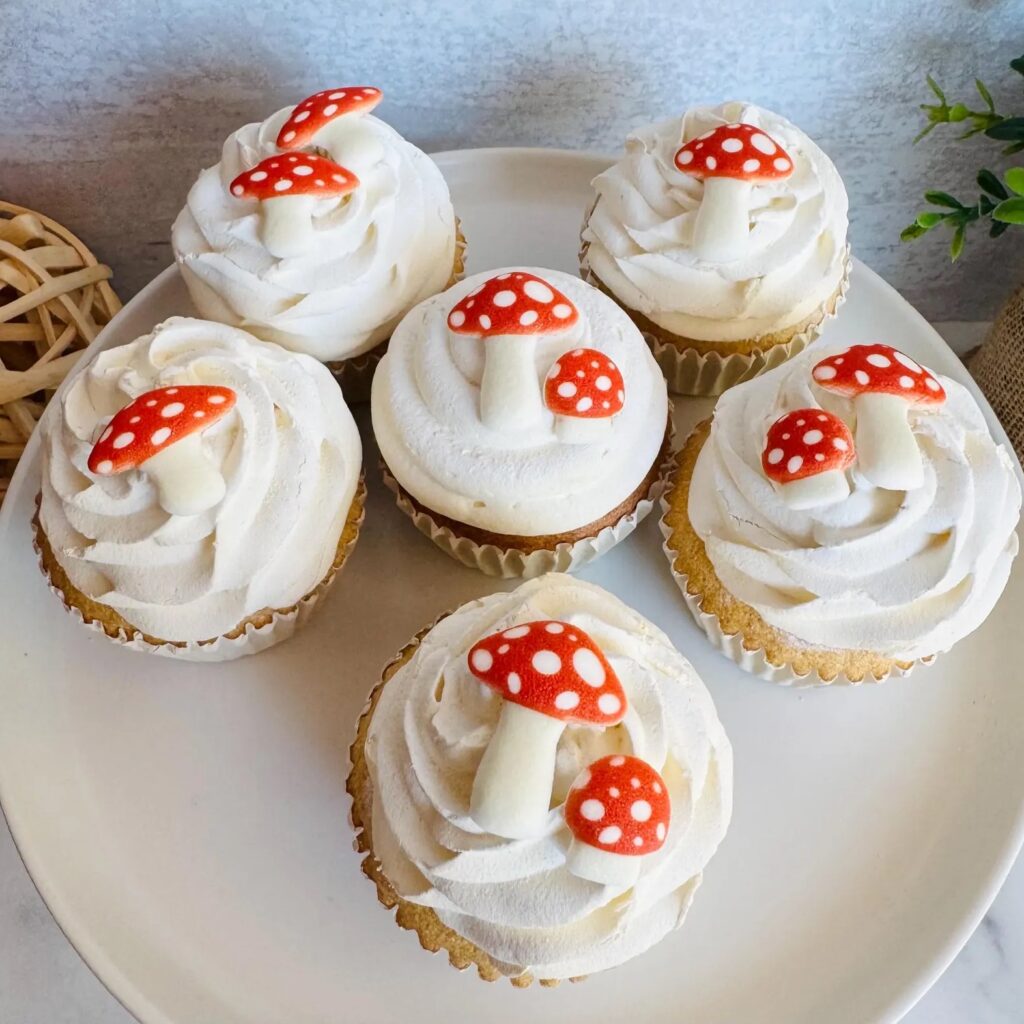 mushroom edible sugar decorations