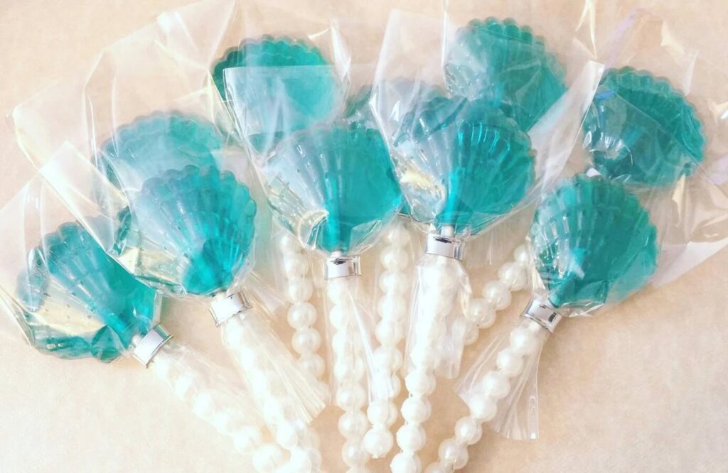 sea you soon baby shower clamshell lollipops