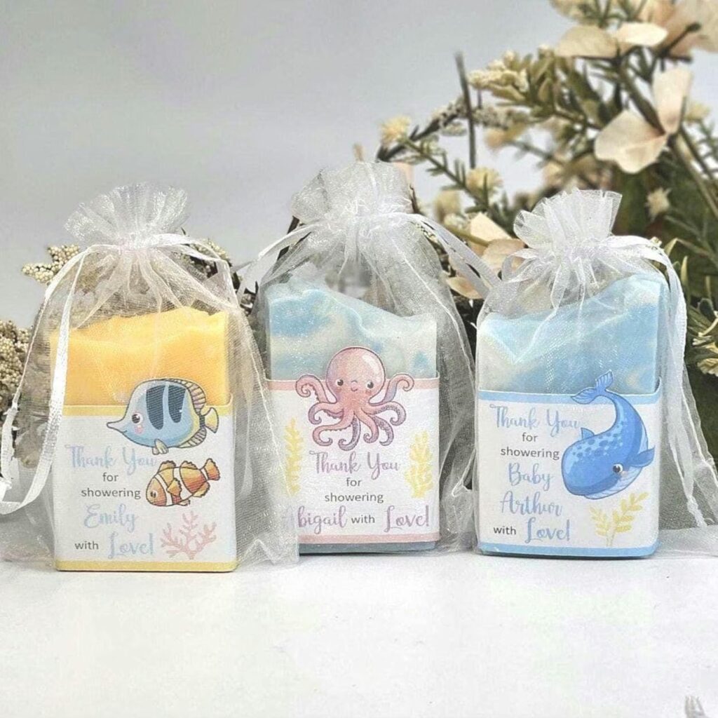 sea you soon baby shower under the sea soap favors