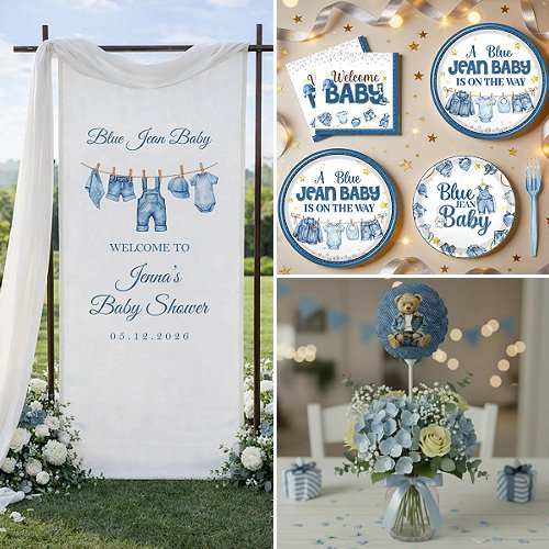Blue Jean Baby Shower blue jean baby shower theme decor ideas