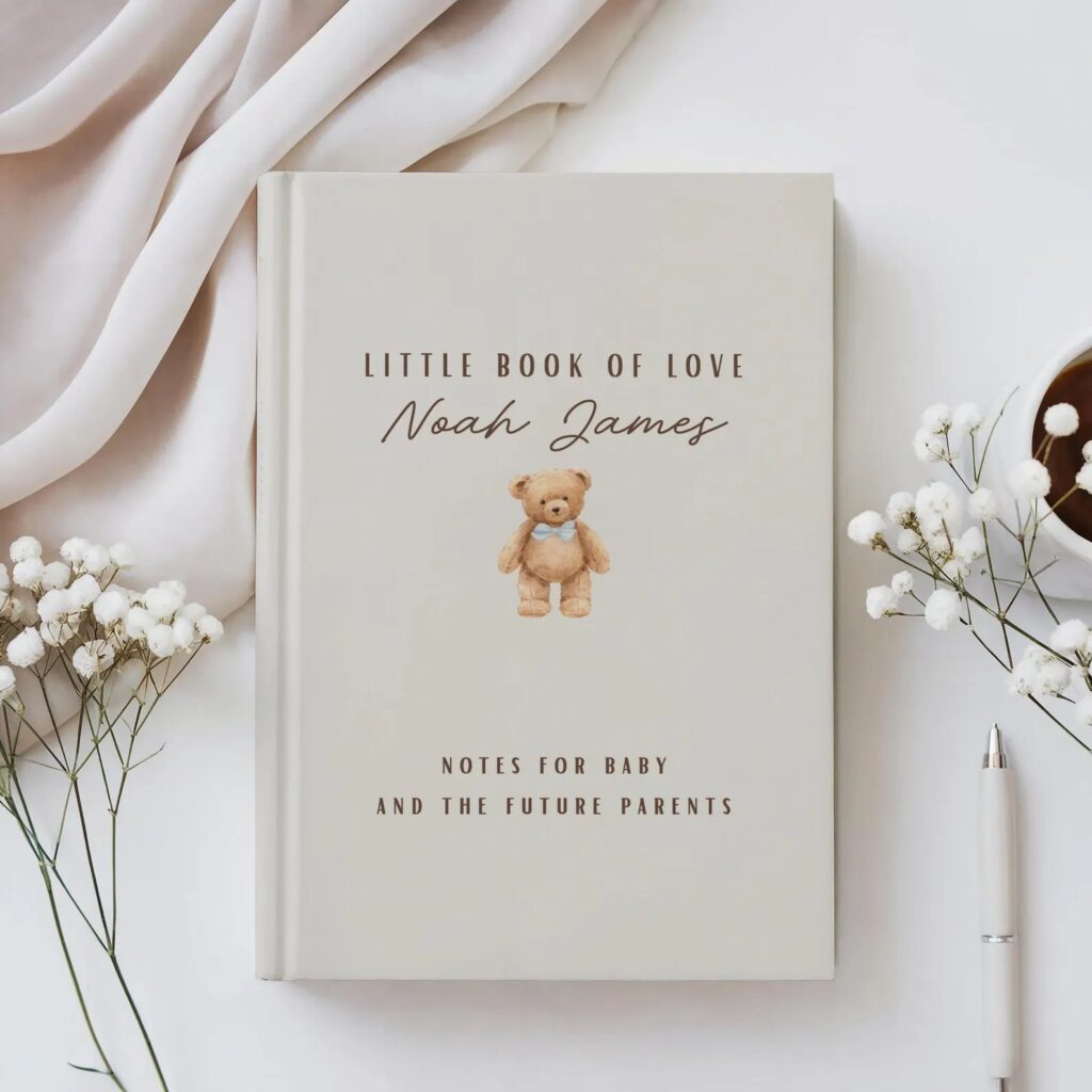 classic teddy bear guest book