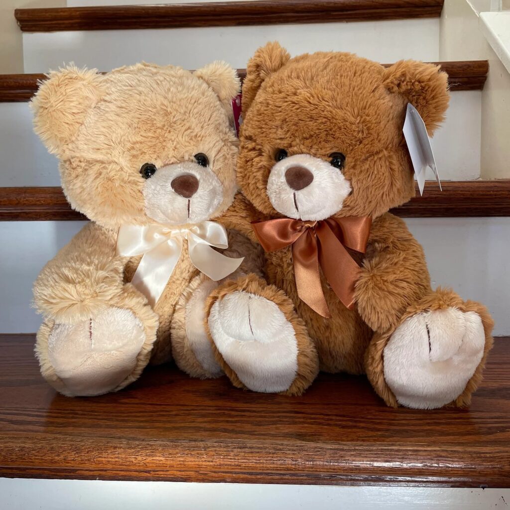 classic teddy bears with bow