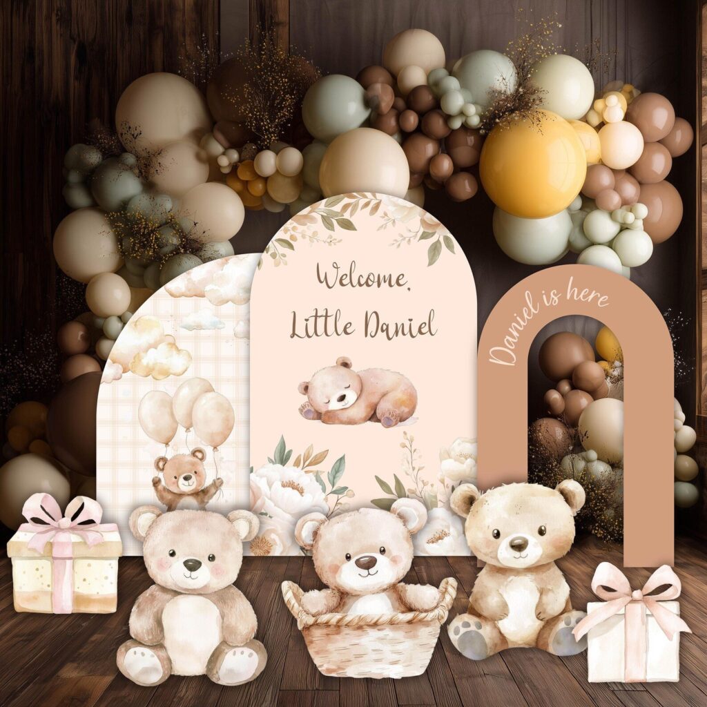 neutral teddy bear cut outs