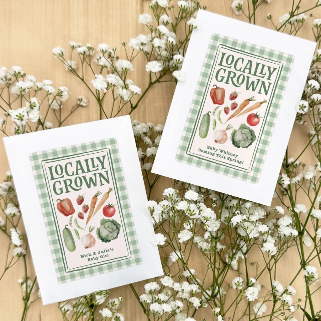 custom wildflower seed packet favors