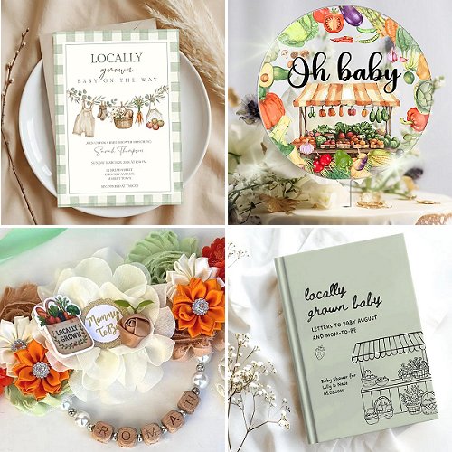 locally grown baby shower theme decor ideas