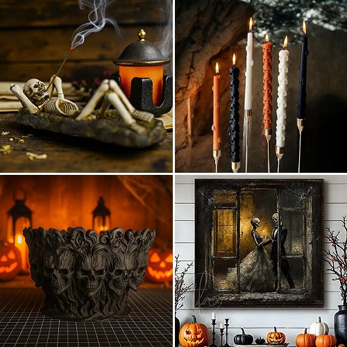 gothic halloween theme decor ideas
