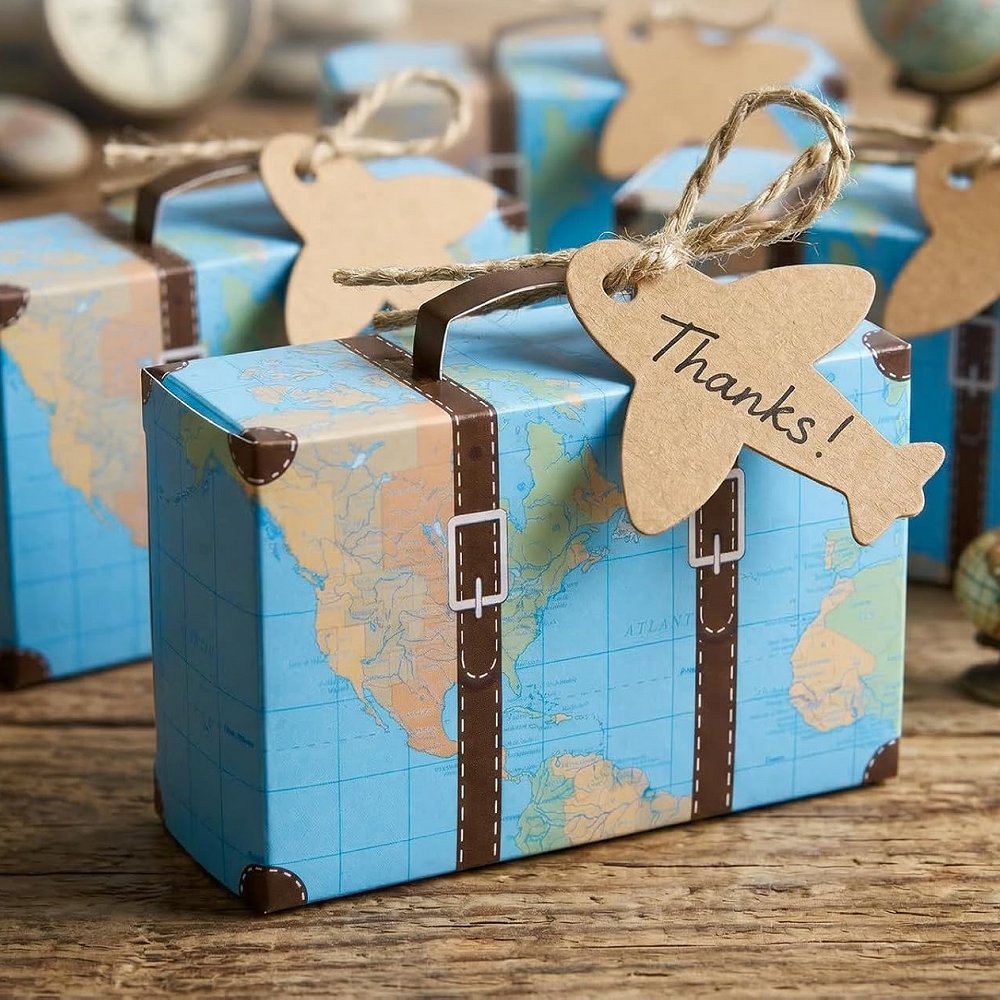B
aby shower suitcase favor box