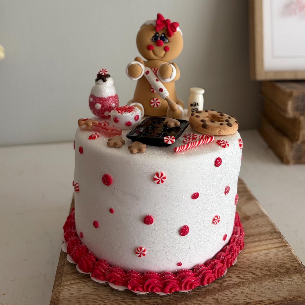 faux gingerbread cake