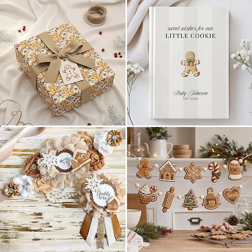gingerbread baby shower theme decor ideas