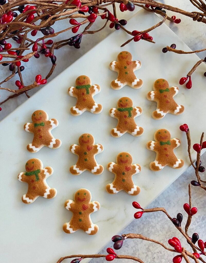 gingerbread man edible sugar cake decor